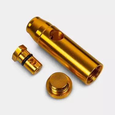 Aluminium Snuffer Spender Goldfisch