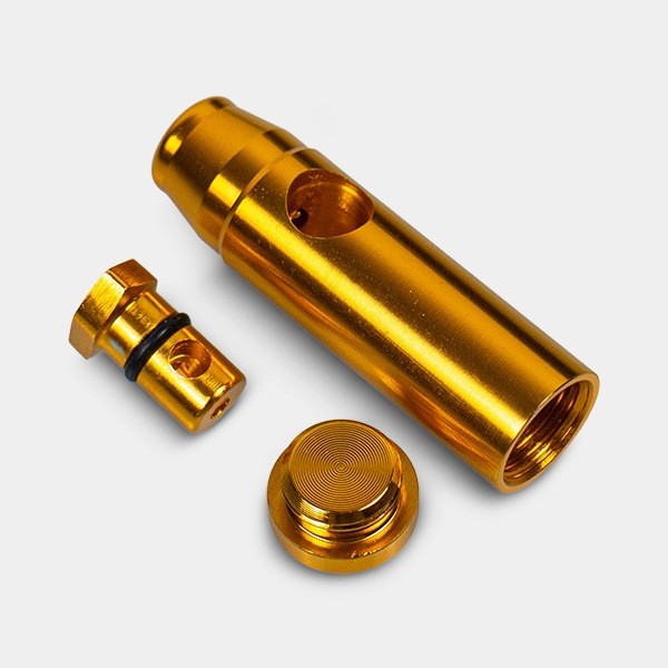 Aluminium Snuffer Spender Goldfisch