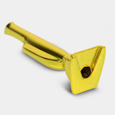 Schnupfröhrchen Gold liegend