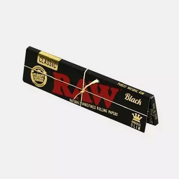 Raw Black King Size Extra feines Rauchen Papier - Günstig Grow