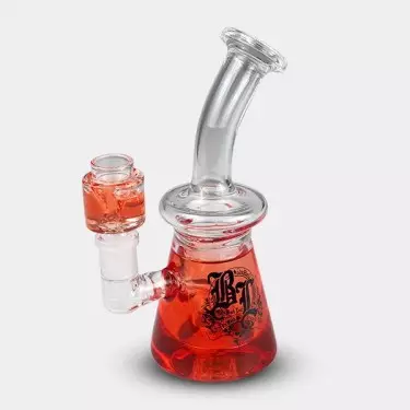  Bong Gel Kühler Rot 18 cm Black Leaf 