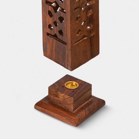 Holzrauchturm für Räucherstäbchen und Räucherkegel - GB The Green Brand
