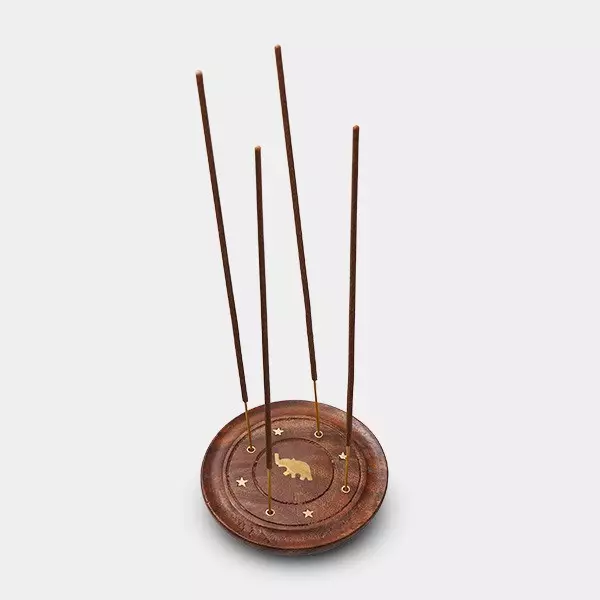 Holzteller für Räucherstäbchen - GB The Green Brand