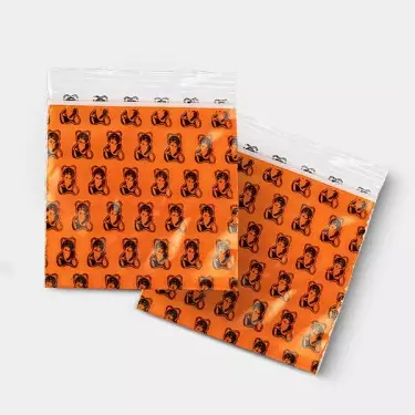 Reißverschlussbeutel 50x50mm Teddybär