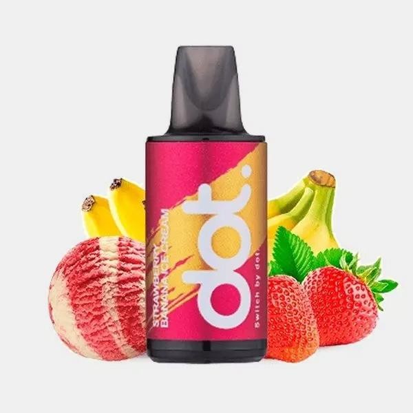 View Dotmod Switch Erdbeere Banane Eiscreme 20mg - Vorgefüllte Kapsel