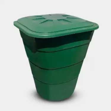 Quadratischer grüner Wasserspeicher mit Deckel - GB The Green Brand