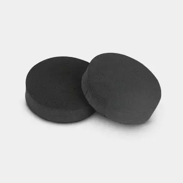 Schwarze Neopren-Scheiben 5,1 cm, 100 Stück - GB The Green Brand