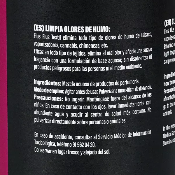 Geruchsneutralisierer Textilgeruchsneutralisierer Flus Flus - GB The Green Brand