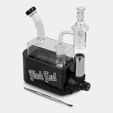 Bong Travel Rig mit Black Leaf Brenner - GB The Green Brand