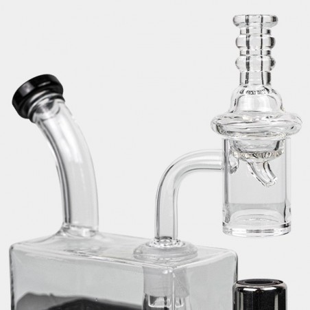 Bong Travel Rig mit Black Leaf Brenner - GB The Green Brand
