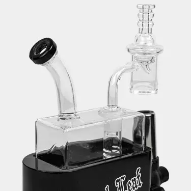 Bong Travel Rig mit Black Leaf Brenner - GB The Green Brand