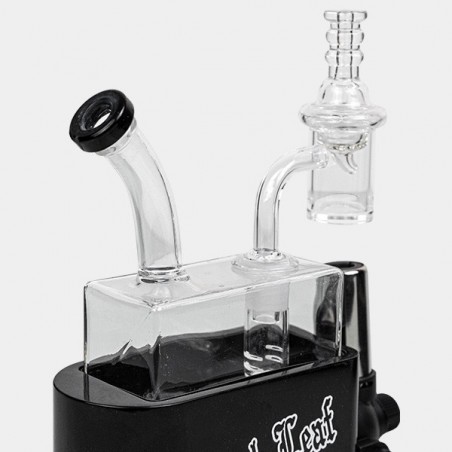 Bong Travel Rig mit Black Leaf Brenner - GB The Green Brand