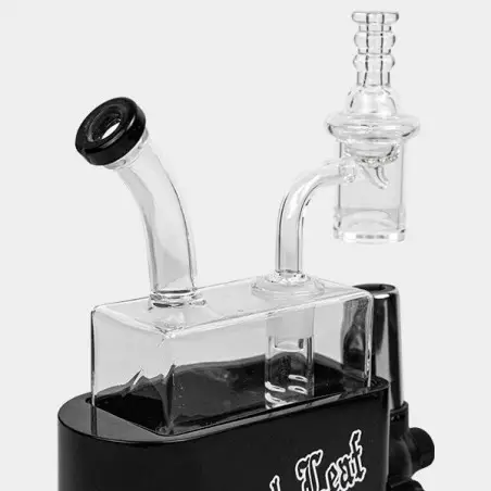 Bong Travel Rig mit Black Leaf Brenner - GB The Green Brand