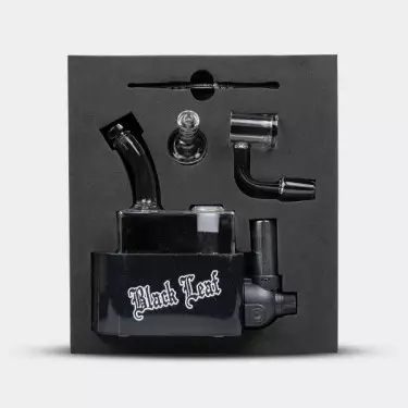 Bong Travel Rig mit Black Leaf Brenner - GB The Green Brand