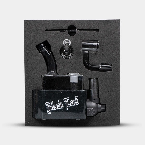 Bong Travel Rig mit Black Leaf Brenner - GB The Green Brand
