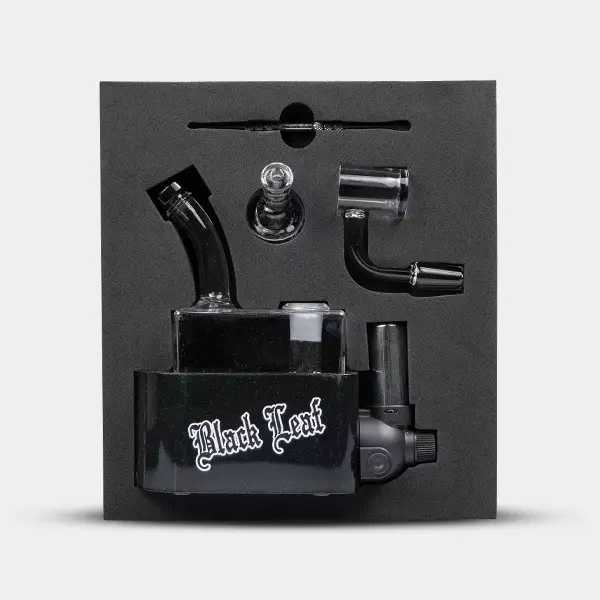 Bong Travel Rig mit Black Leaf Brenner - GB The Green Brand