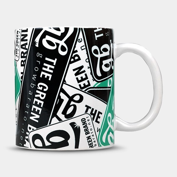 350 ml Porzellanbecher mit GB The Green Brand Design