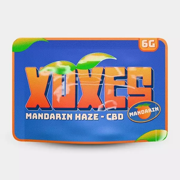 Sicht CBD-Blüten Xuxes 'Mandarine Haze' 🍊 - GB The Green Brand