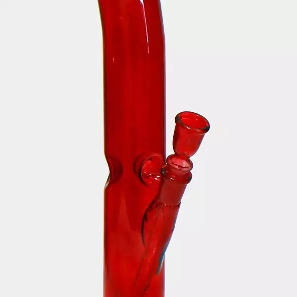 Rote Glas-Bong Ice Bullet 43cm - Günstig kaufen