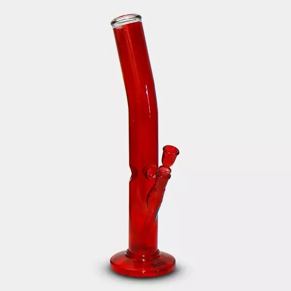 Rote Glas-Bong Ice Bullet 43cm - Günstig kaufen