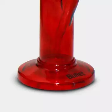 Rote Glas-Bong Ice Bullet 43cm - Günstig kaufen