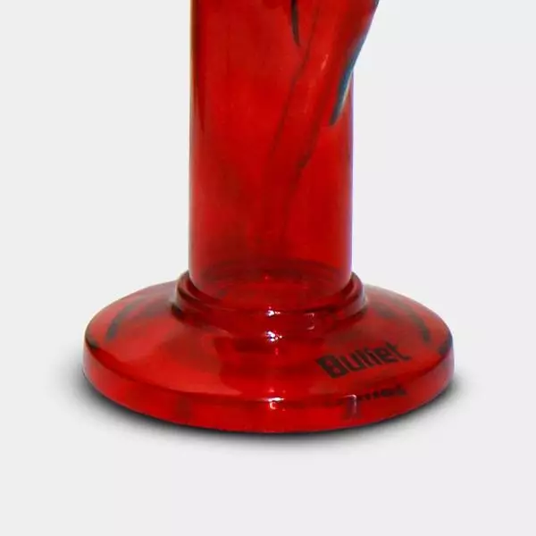 Rote Glas-Bong Ice Bullet 43cm - Günstig kaufen