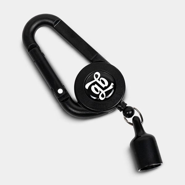 Feuerzeughalter Karabiner Ausziehbar GB - GB The Green Brand