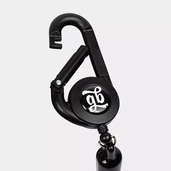 Feuerzeughalter Karabiner Ausziehbar GB - GB The Green Brand