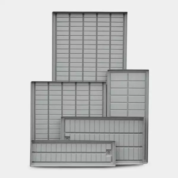 Sicht Mesa de cultivo gris bandeja con drenaje - GB The Green Brand