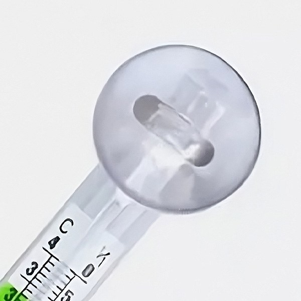 Wasserthermometer mit Saugnapf Saugnapf-Detail