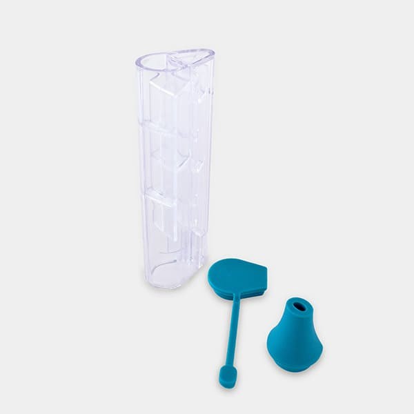 Non Spill Bong offen blau