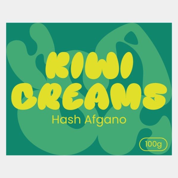 Afghanisches 100 g Kiwi Creams Hashblock | Cremiges, erdiges Aroma