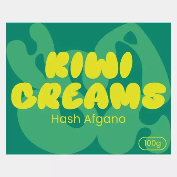 Afghanisches 100 g Kiwi Creams Hashblock | Cremiges, erdiges Aroma