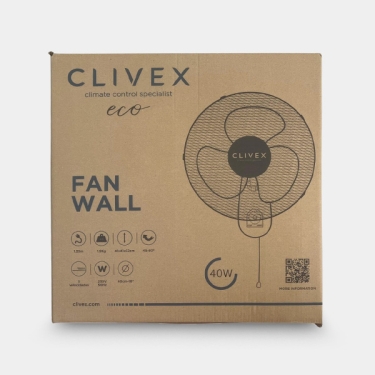 Clivex Wandventilator packaging