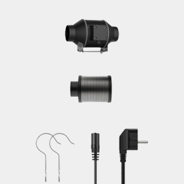 Abluftventilator mit Kohlefilter Cyclone