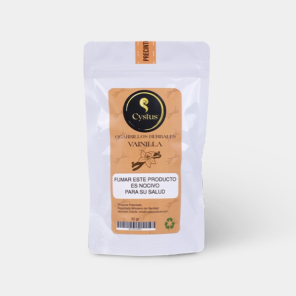 Sicht Kräuterzigarette Vanille - Cystus Nature - GB The Green Brand
