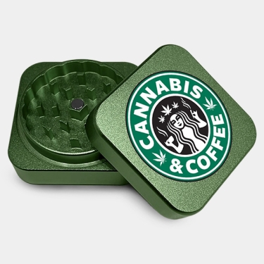 Quadratischer Grinder Cannabis Coffee 53 mm | GB