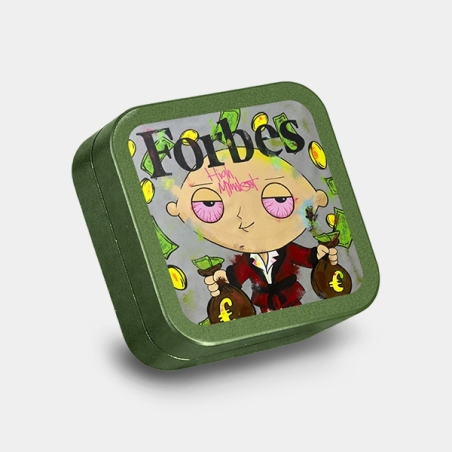 Forbes quadratischer Aluminium-Grinder