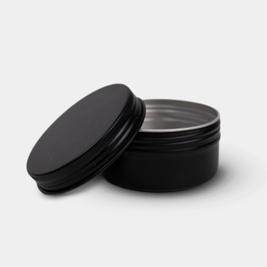 Mattschwarze Aluminiumdose mit robustem Schraubverschluss | GB