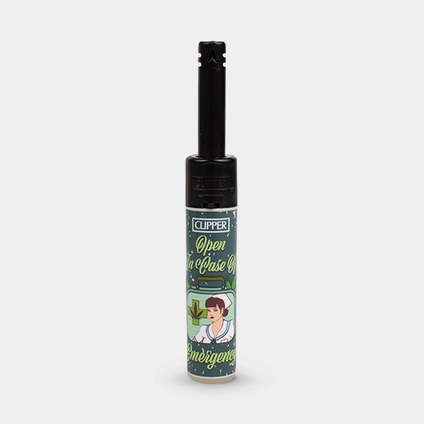 Clipper Minitube Retro Weed Feuerzeug