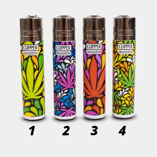 Sicht Clipper Feuerzeug Leaf Style | GB The Green Brand