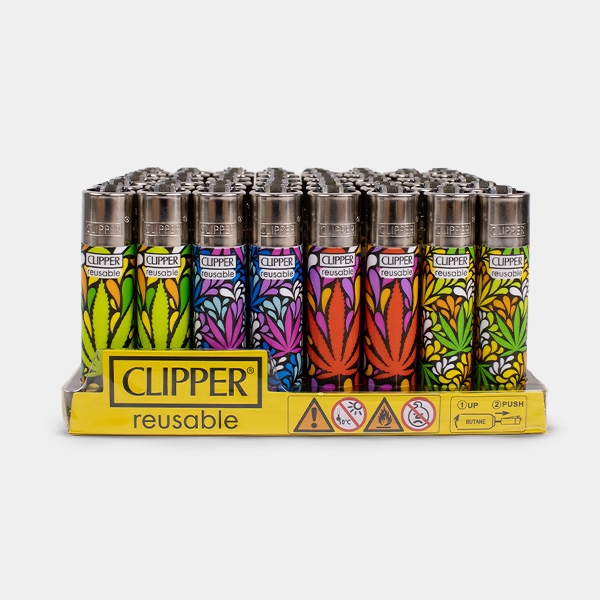Clipper-Feuerzeug im Blatt-Stil