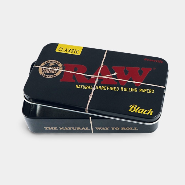 Sicht RAW Black XL Metalldose | Rollzubehör