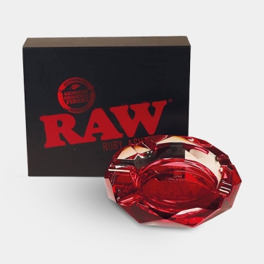 Aschenbecher Raw Glas Ruby Red | GB The Green Brand