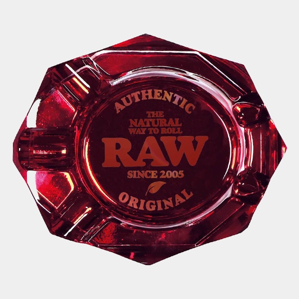 Aschenbecher Raw Glas Ruby Red | GB The Green Brand