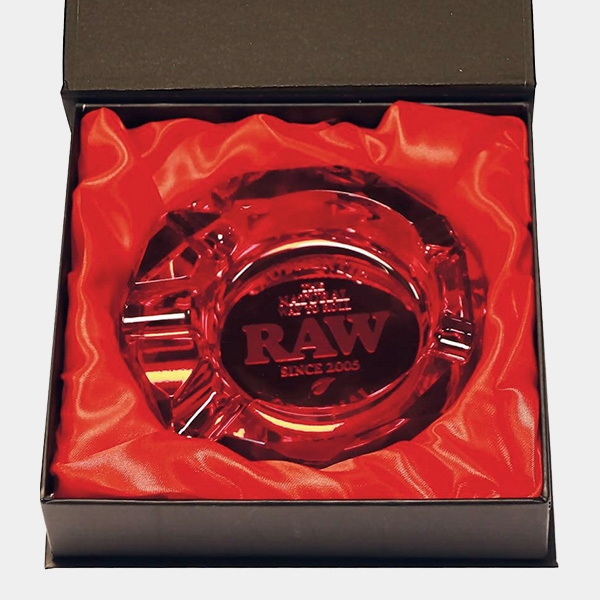 Aschenbecher Raw Glas Ruby Red | GB The Green Brand