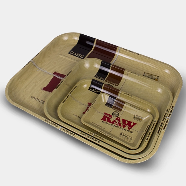 Sicht RAW Metallschalen zum Drehen von Joints - GB The Green Brand