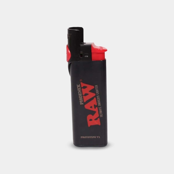 Raw Phoenix 3-in-1 Feuerzeug Schwarz mit Windschutz