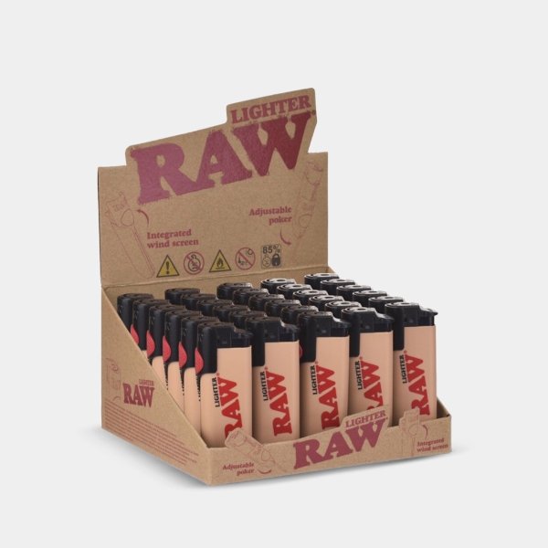 Raw Phoenix 3-in-1 Feuerzeug Beige Display 30 Stück