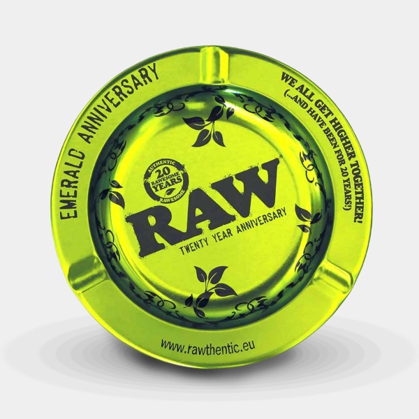 Sicht Raw Metal Emerald Aschenbecher, Vorderansicht